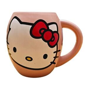 Vander 2011 Bubble Mug Hello Kitty Pink 18oz Bee Butterfly
